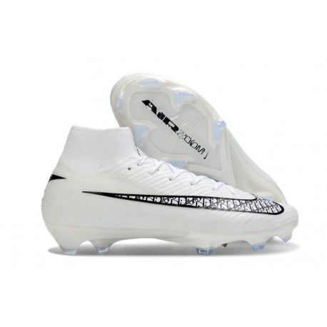 Nike Air Zoom Mercurial Superfly 10 Elite FG Blanc Noir