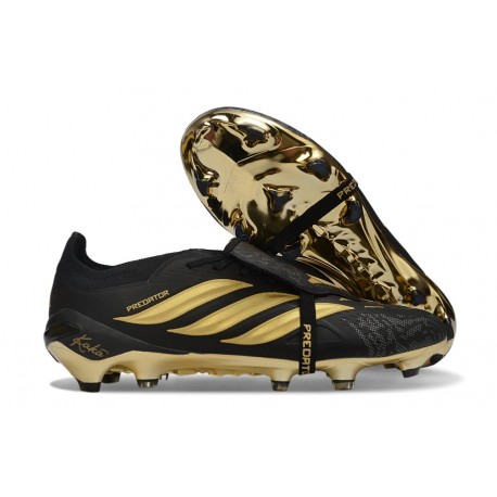 Adidas Predator Elite Tongue FG Nouveau Chaussure Noir Dore