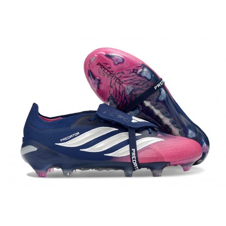 Adidas Predator Elite Tongue FG Nouveau Chaussure Bleu Rose Argent