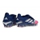 Adidas Predator Elite Tongue FG Nouveau Chaussure Bleu Rose Argent