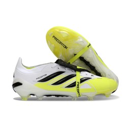 Adidas Predator Elite Tongue FG Nouveau Chaussure Blanc Noir Jaune