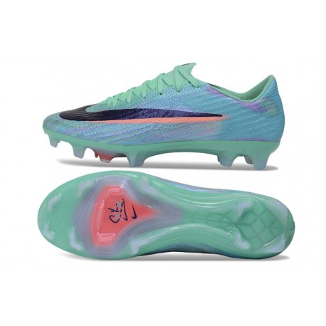 Nike Chaussures Zoom Mercurial Vapor 17 Elite FG Bleu Noir