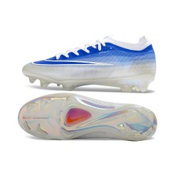 Nike Chaussures Zoom Mercurial Vapor 17 Elite FG Bleu Blanc