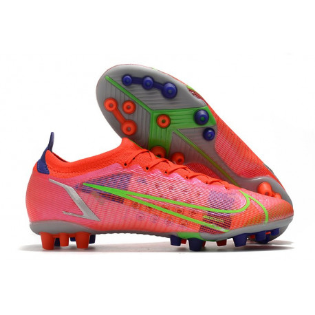 Chaussures de football Nike Mercurial Vapor 14 Élite AG Rubis Argent Metallique